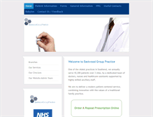 Tablet Screenshot of eastwoodgrouppractice.co.uk